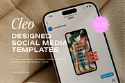 CLEO | Canva Social Media Templates, a Social Media Template by Third Ginger Studio (Thumbnail 1 of 8)