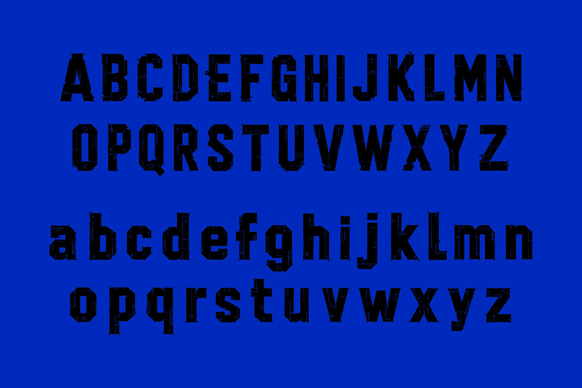 Blueprint Chaos, a Blackletter Font by Art StoreID (Photo 4 of 11)