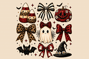 Retro Coquette Halloween Png Bundle, a Seasonal Illustration by Daisy Design (Thumbnail 7 of 7)