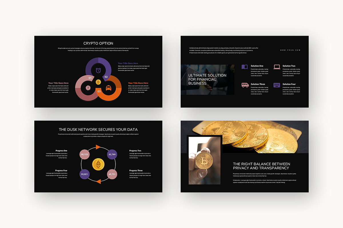 Prun : Crypto Business Powerpoint, a Presentation Template by Punkl Camp (Photo 10 of 16)
