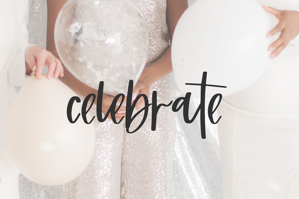 Bubbly Script, a Script Font by Beck McCormick (Photo 2 of 10)