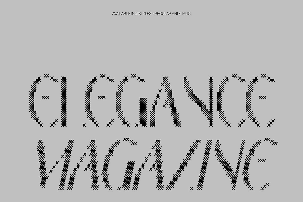 CS Belova Stitched, a Serif Font by Craft Supply Co. (Photo 3 of 8)