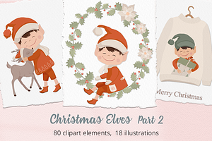 Christmas Elves Part 2 Illustrations