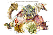 Watercolor Dinosaur Collection, an Animal Illustration by FineArt (Thumbnail 16 of 19)