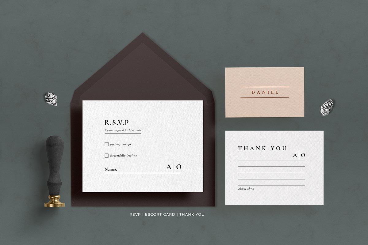 Minimal Wedding Invitation - Olivia, an Invitation Template by Azka Creative (Photo 3 of 4)
