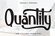 Quantity | Script Font, a Script Font by Scratchones (Thumbnail 1 of 9)