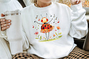 Ladybug Elf,Christmas Clipart, an Illustration by Sublimation Artist (Thumbnail 4 of 6)