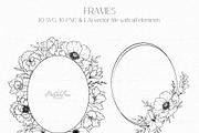 Spring Flowers Line Art, a Decorative Illustration by CaraulanStore (Thumbnail 3 of 9)