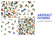 Abstract flowers, seamless patterns, a Pattern Graphic by Good Studio (Thumbnail 1 of 11)
