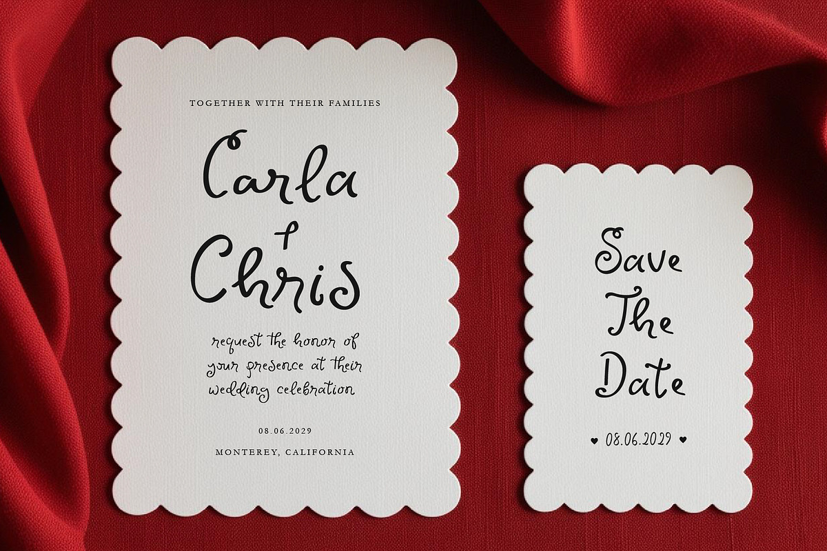 Enchanted Weddings Playful Script, a Handwritten Font by Kaya Fonts (Photo 10 of 33)