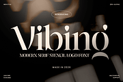 Vibing - Modern Serif Stencil Font, a Serif Font by Sensatype (Thumbnail 1 of 12)