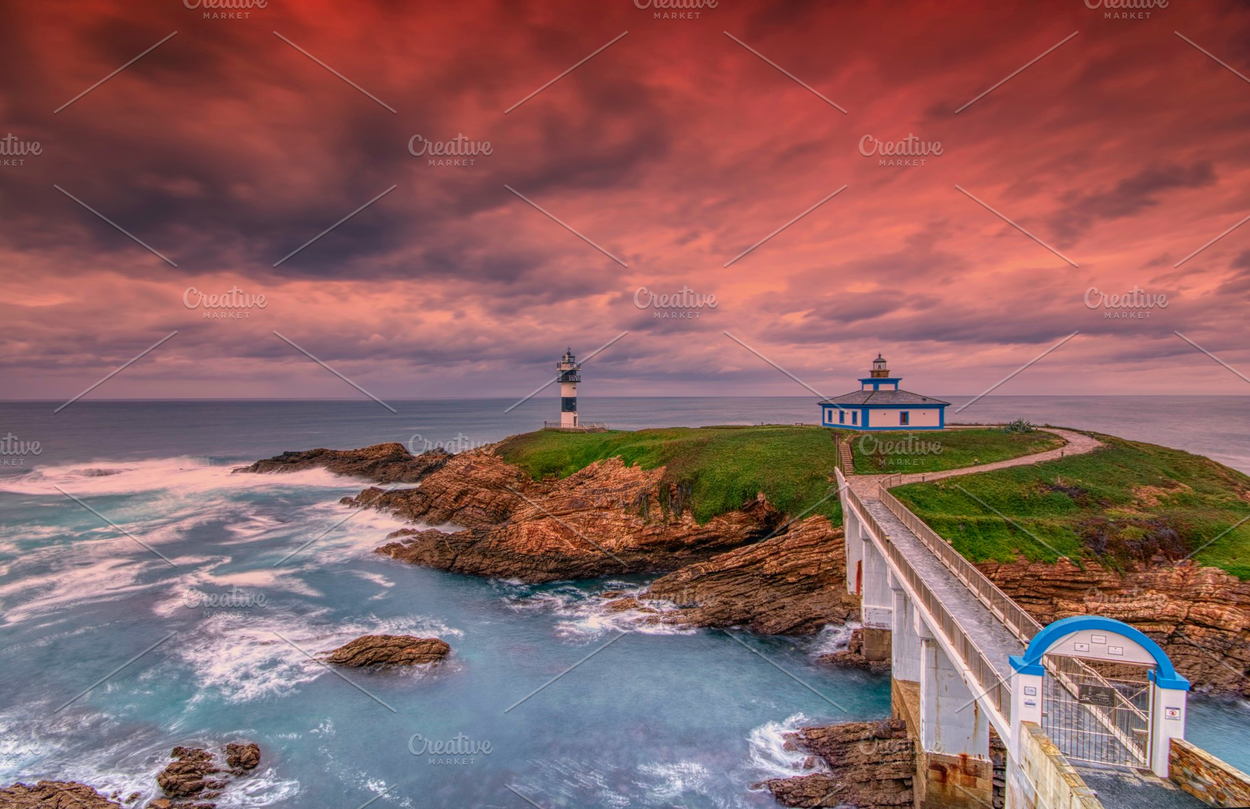 View on Pancha Island at sunset., an Architecture Photo by CreativePhotoSpain