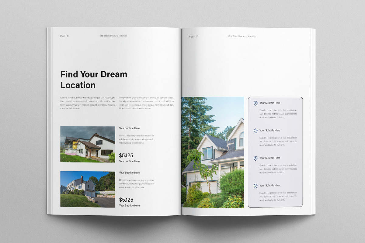 Real Estate Brochure Template, a Brochure Template by E-Type (Photo 6 of 7)