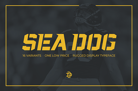 Sea Dog Bundle | Sports Display Font, a Font by Doug Houvener