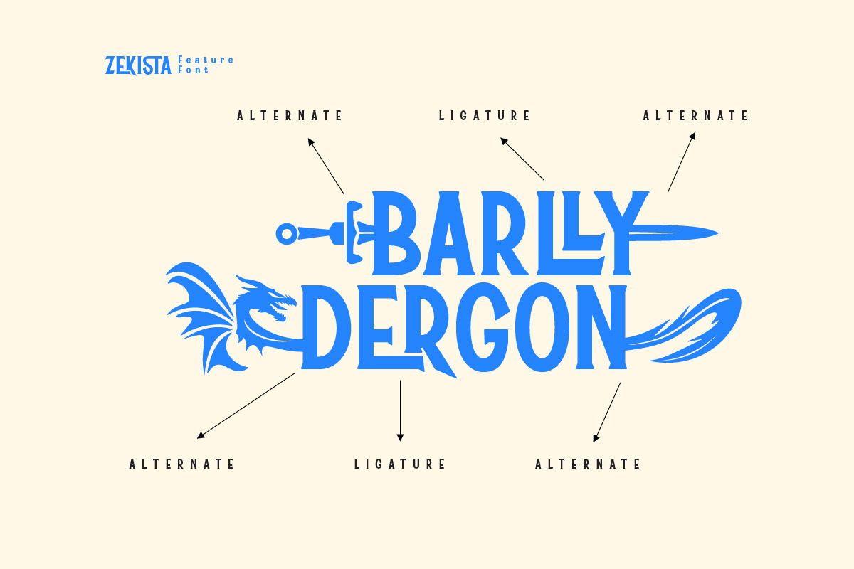 Zekista - Hero Display Font, a Serif Font by twinstd (Photo 2 of 10)