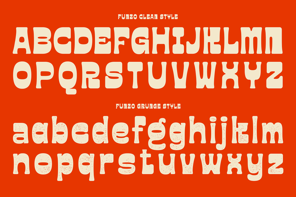 Funzo - Bold Funky Display Sans Font, a Sans Serif Font by Sekyra Lab (Photo 2 of 11)