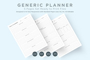 Generic Planning Pages Set V-19, a Stationery Template by shahsoft (Thumbnail 1 of 3)
