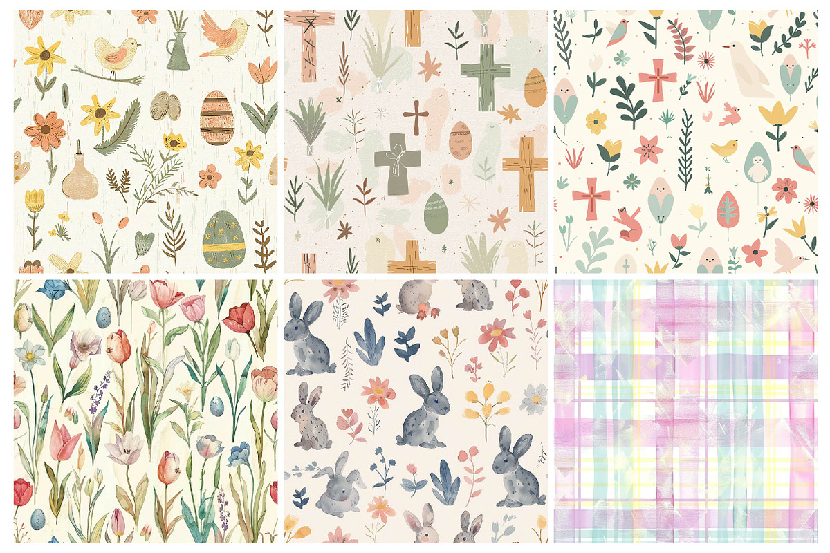 Easter seamless pattern, a Texture Illustration by DreamPrint404 (Photo 3 of 3)