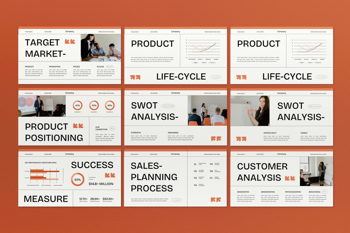 Sales Strategy Plan Google Slide, a Presentation Template by graphicook (Photo 3 of 4)