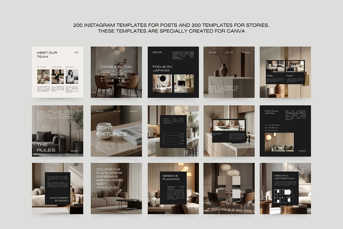 800 Interior Design Instagram Bundle preview 5