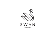 Colorful Geometric Swan Vector Logo, a Branding & Logo Template by yopie (Thumbnail 4 of 4)