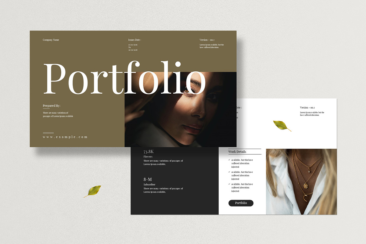 Portfolio Presentation Template preview 2