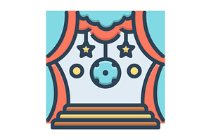 Theme design color icon, a Duotone Icon by Creative priyanka