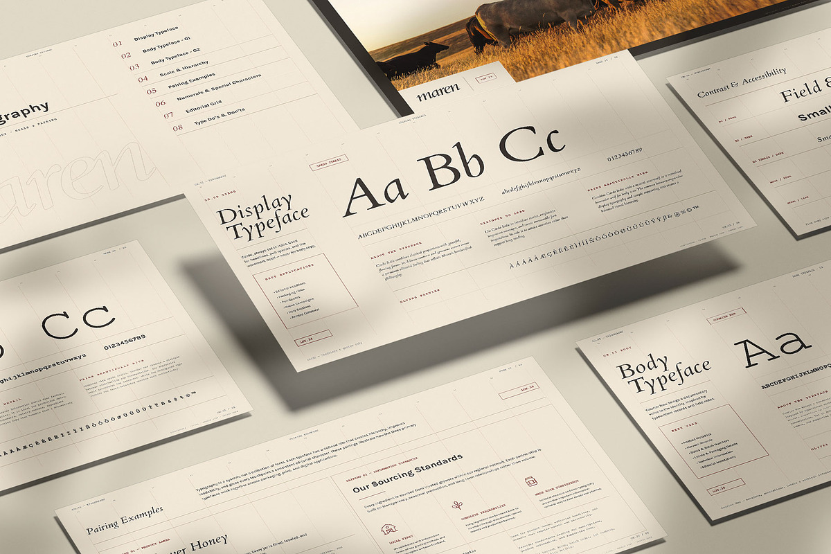 MAREN/ Brand Guidelines Template, a Presentation Template by Leleka.Store (Photo 17 of 23)
