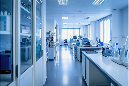 Modern medical laboratory with, a Health & Medical Photo by Lermont51