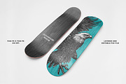 Realistic Skateboard Deck Mockup 9, a Product Mockup by Uncentrifuged Pressure (Thumbnail 2 of 8)