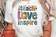Teach Love Inspire Teacher PNG, a Seasonal Illustration by DreamPrint404 (Thumbnail 5 of 6)