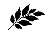 Botanical Leaf Silhouette Bundle, an Illustration by yasushie (Thumbnail 20 of 51)