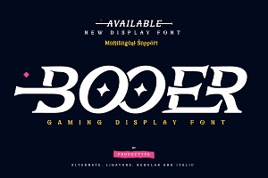 BOOER Display Font