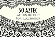 50 Aztec pattern brushes, a Brush Add-On by SHMEL_Studio (Thumbnail 1 of 4)