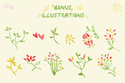 Simple Leaves - Handwritten Font, a Font by M.C. Iglesias (Thumbnail 3 of 10)