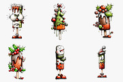Christmas Popsicle Clipart, an Illustration by CreationArt (Thumbnail 3 of 4)