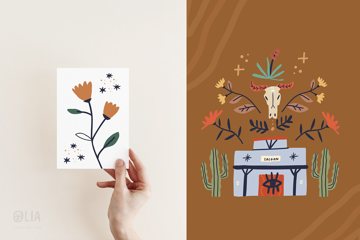 Rancho Elements + clipart, an Animal Illustration by Olia (Photo 9 of 12)