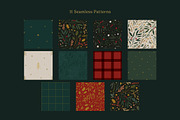 Christmas Seamless Patterns, a Pattern Graphic by Emilie Cliche (Thumbnail 2 of 8)