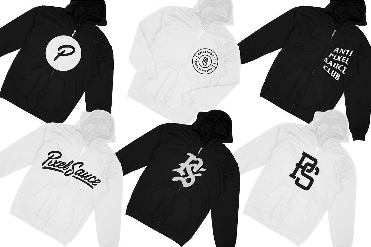 Gildan 18600 Zip Hooded Sweatshirt, a Hoody Mockup by Pixel Sauce™ (Photo 2 of 6)