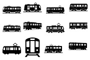 Train and subway silhouette, a Transportation Illustration by abu67222 (Thumbnail 1 of 13)