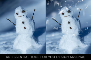 10 Realistic Photoshop Snow Brushes