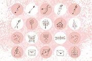 Romantic Hand Drawn Logo Elements, a Food Illustration by By Kerri Ann (Thumbnail 6 of 11)
