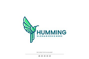 Mascot Modern Humming Bird Logo Desi, a Branding & Logo Template by Artnivora.Std (Thumbnail 1 of 3)