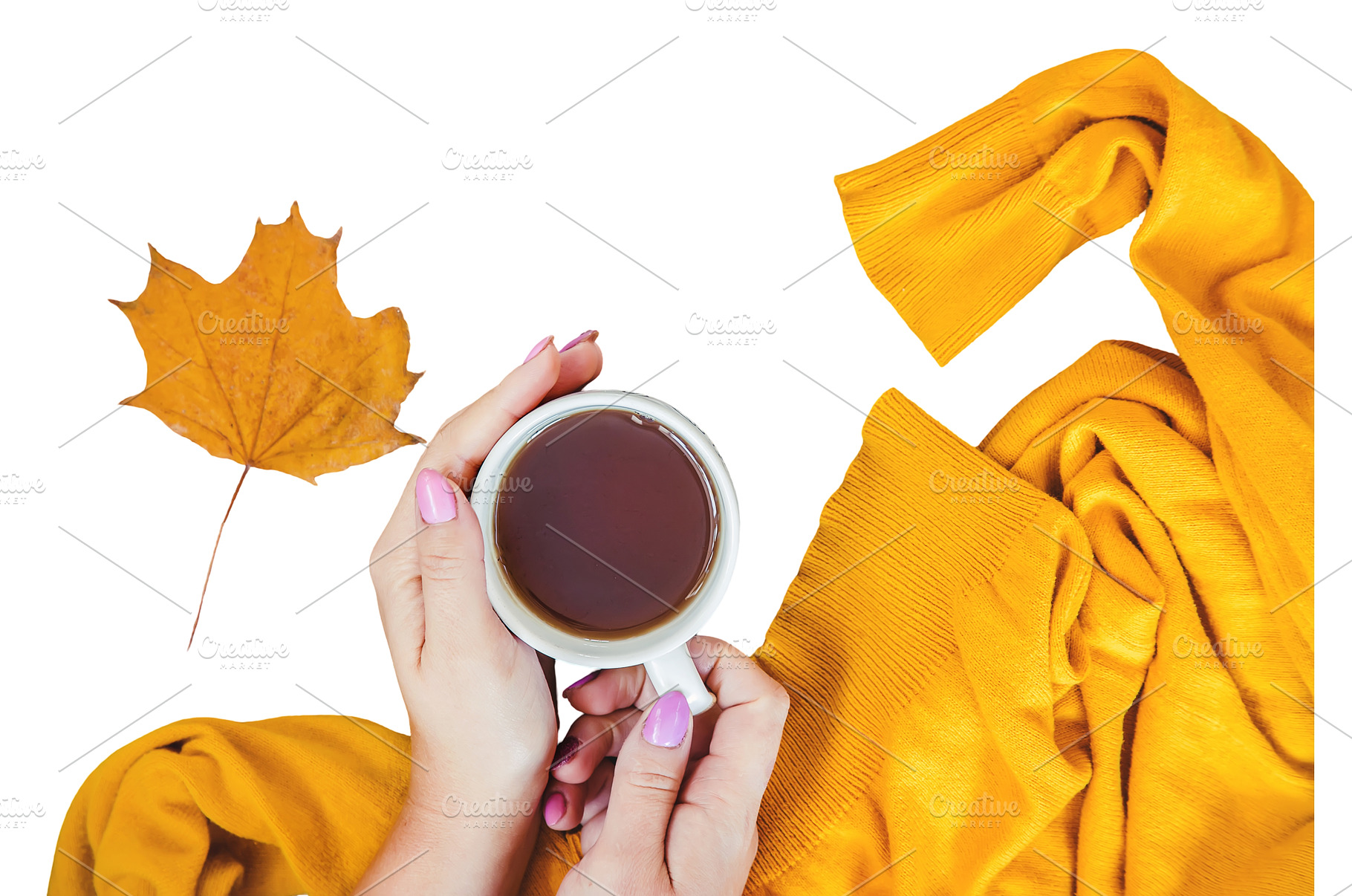 A cup of tea and a cozy autumn, a Food & Drink Photo by yanadjana