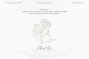 Minimalist Floral Woman Lineart, an Illustration by Saga Design Studio (Thumbnail 5 of 5)