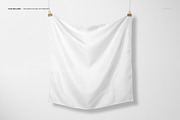 Hanging Square Silk Scarf Mockup, a Mask Mockup by creatsy5 (Thumbnail 2 of 5)