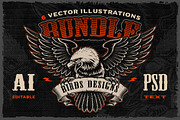 Birds Vectors Bundle, an Illustration by Harry Kasyanov (Thumbnail 1 of 8)