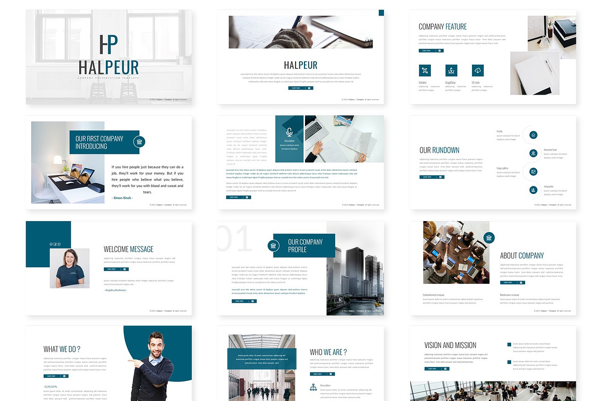 Halpeur - Powerpoint Template, a Presentation Template by inspirasign (Photo 2 of 4)