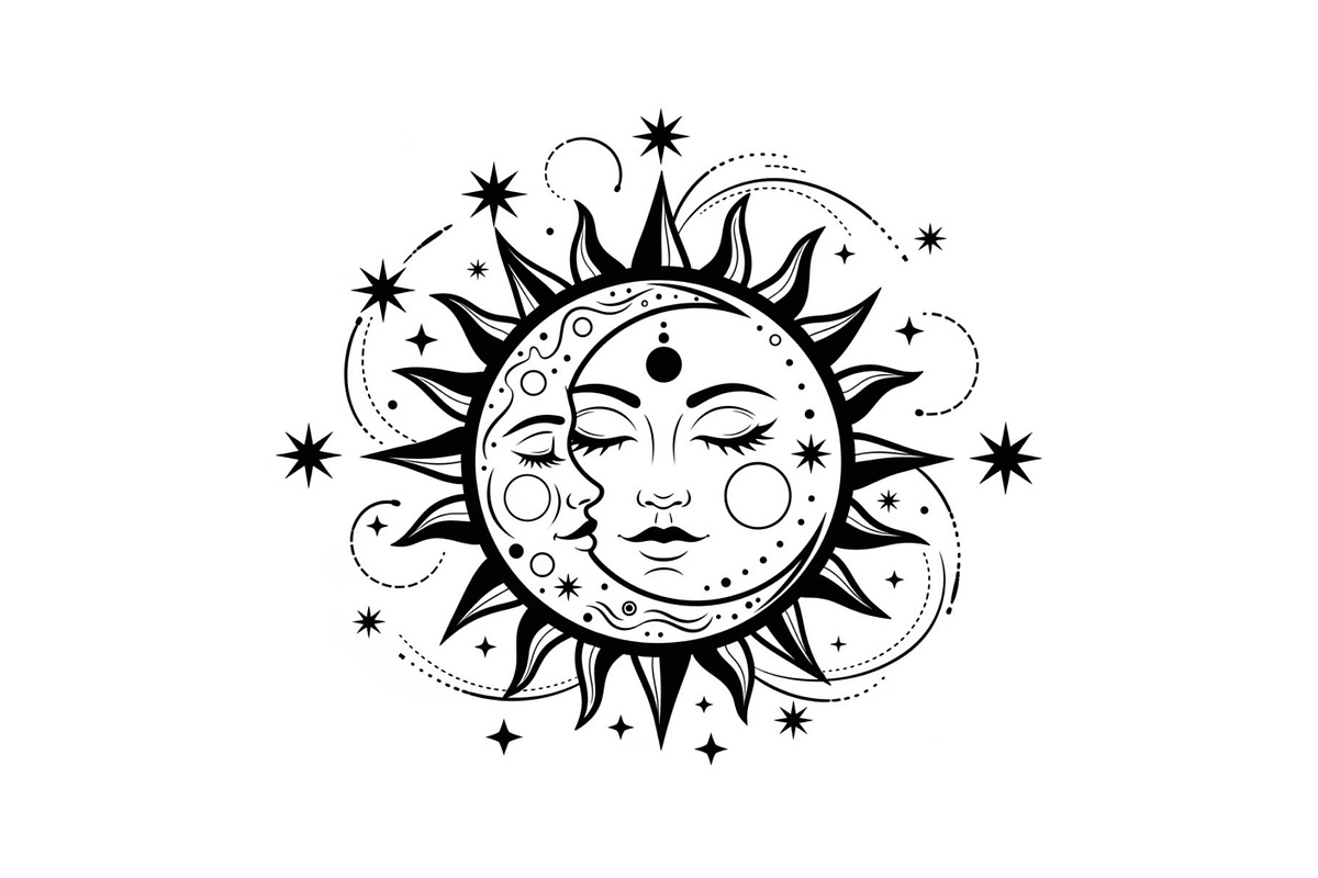 Sun Moon Celestial Mandala Bundle, an Illustration by Gaye Art (Photo 5 of 31)
