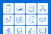Nursing Doodles Icons Set, an Outline Icon by Vectors Market (Thumbnail 8 of 8)
